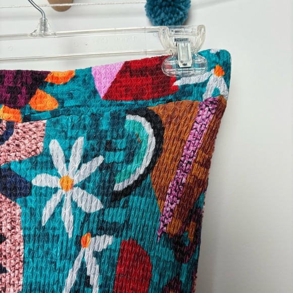 Anthropologie Farm Rio Gabriela Maxi Multicolor Textured Skirt - Picture 8 of 9